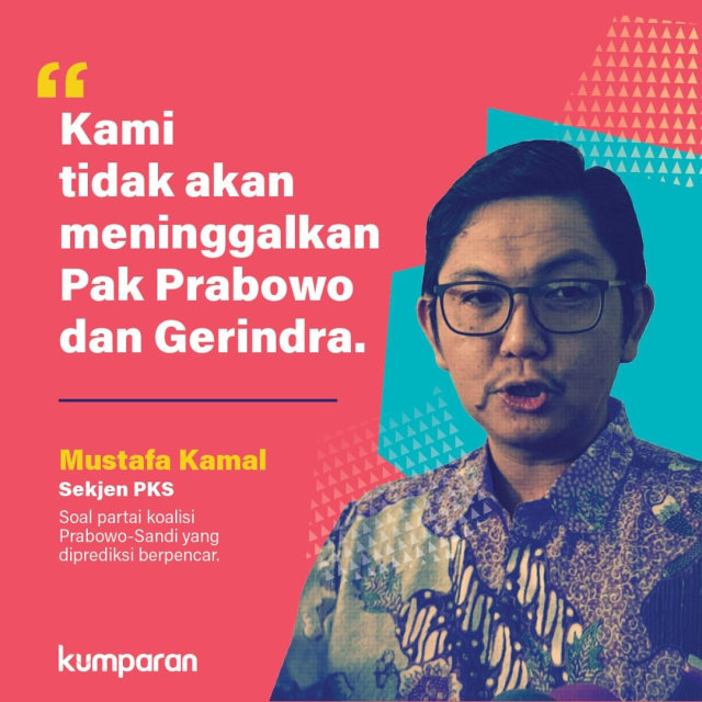 Mustafa Kamal takkan meninggalkan Prabowo dan Gerindra. Foto: kumparan.