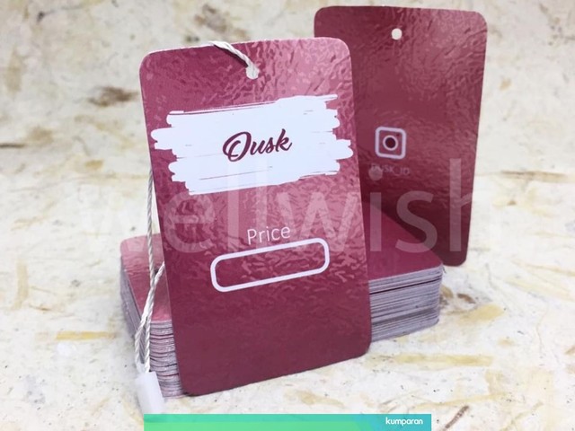 Produk Label dan Hangtag buatan Wellwish Creative. Foto: Selfy Sandra Momongan/kumparan