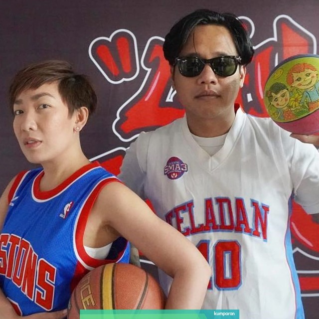 Gofar Hilman dan Ary kirana. Foto: Instagram /@pergijauh