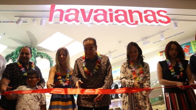 Havaianas melaunching gerai flagship pertama di Jakarta. Foto: Foto : Dok. Havaianas