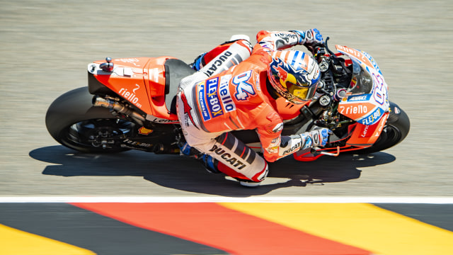 Andrea Dovizioso (Ducati Corse) di sesi latihan GP Jerman 2018. Foto: Robert MICHAEL/AFP