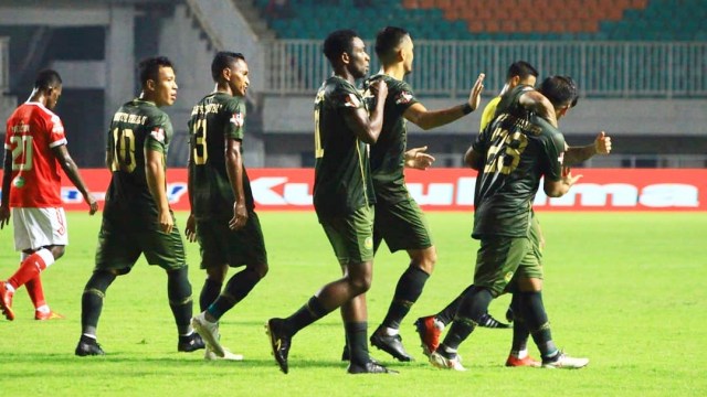 Selebrasi gol pemain Tira Persikabo. Foto: Instagram/ @officialpersikabo