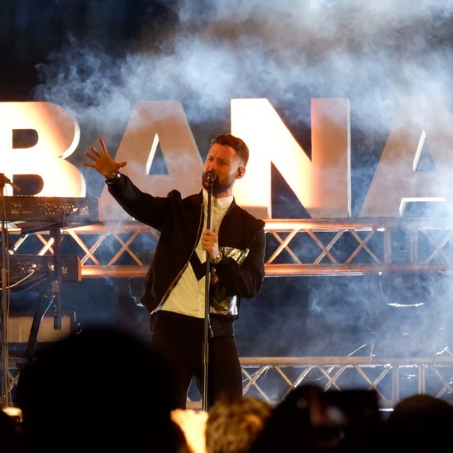 Penampilan Musisi asal Inggris, Calum Scott di Prambanan Jazz Festival 2019. Foto: Hazliansyah Hazliansyah/kumparan
