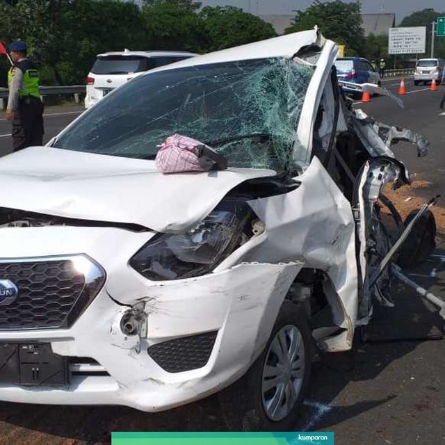 Kecelakaan di Tol Jagorawi, Bogor. Foto: Dok Humas Polres Bogor