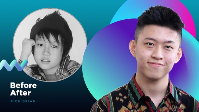 Before After: Rich Brian Foto: Infografik: Sabryna Putri Muviola/kumparan