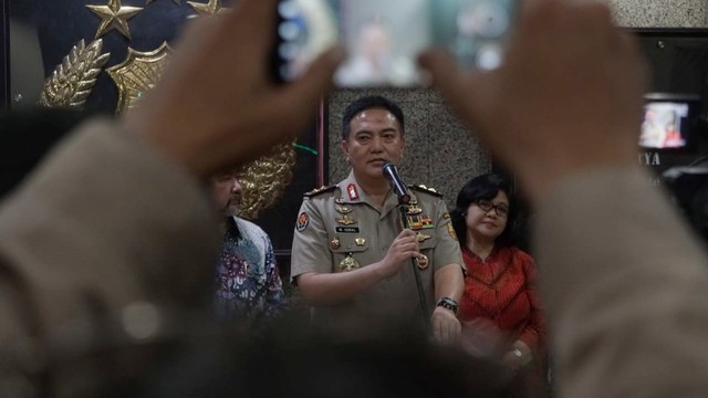Kadiv Humas Polri, M Iqbal saat Konfernsi Pers TGPF di Mabes Polri, Jalan Trunojoyo, Jakarta Selatan, Selasa (9/7). Foto: Irfan Adi Saputra/kumparan