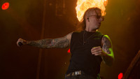M. Shadows (vokalis Avenged Sevenfold. Foto: YASUYOSHI CHIBA / AFP