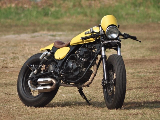 Modifikasi Cafe Race di Yamaha Scorpio 2015 Foto: Dok. Catur Dharma