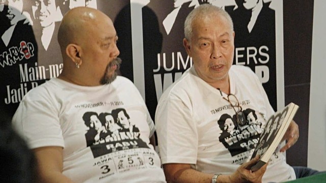 Indro 'Warkop' dan Rudy Badil. Foto: Instagram / @indrowarkop_asli