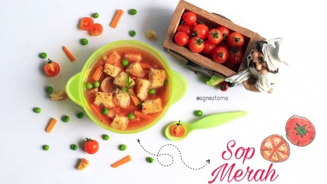 Sop Merah, Sajian Berbahan Sari Tomat yang Kaya Vitamin A & Vitamin C