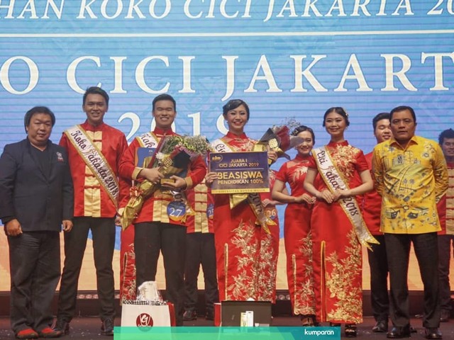 Malam final pemilihan 'Koko Cici Jakarta 2019' dok Instagram @kocijakarta