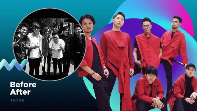 Personel boyband SMASH dulu dan sekarang Foto: Sabryna Putri Muviola/kumparan
