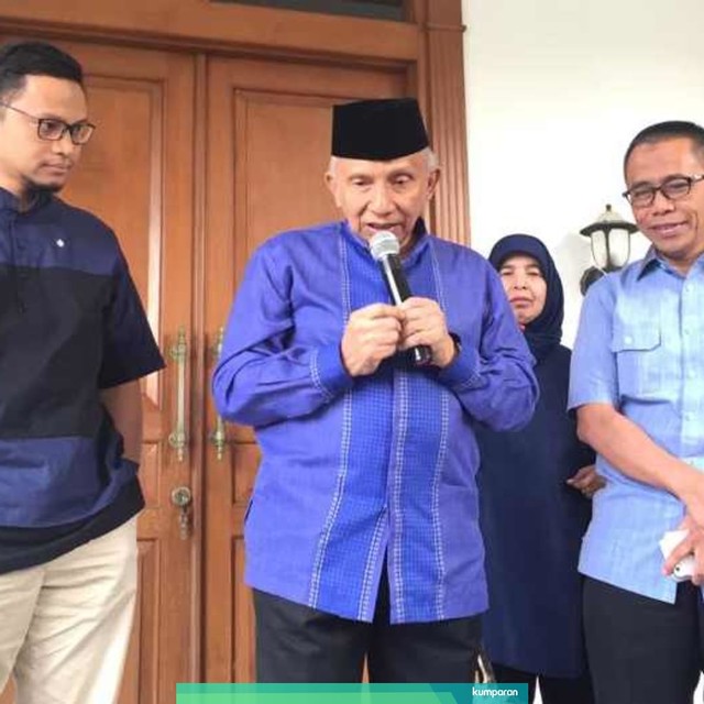 Amien Rais di DPP PAN. Foto: Andesta Herli/kumparan