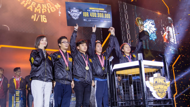 Tim PUBG Mobile EVOS Esports juara PINC 2019. Foto: PUBG Mobile