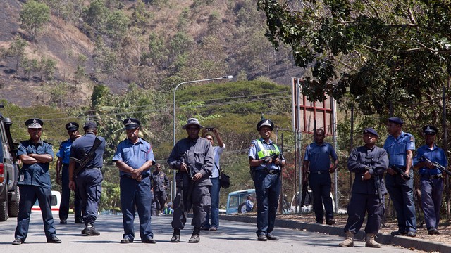 Ilustrasi Polisi Papua Nugini. Foto: AFP/NESS KERTON
