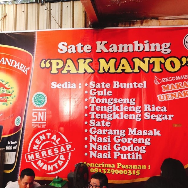 Sate Kambing Pak Manto | Photo by johnnyjong79 via Instagram