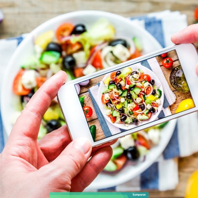 com-Ilustrasi pameran makanan virtual. Foto: Shutterstock