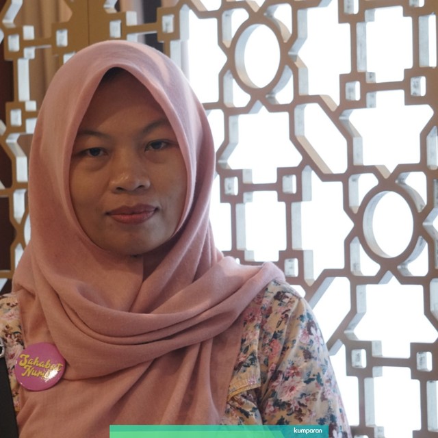 Baiq Nuril di Badan Musyawarah DPR RI. Foto: Fanny Kusumawardhani/kumparan