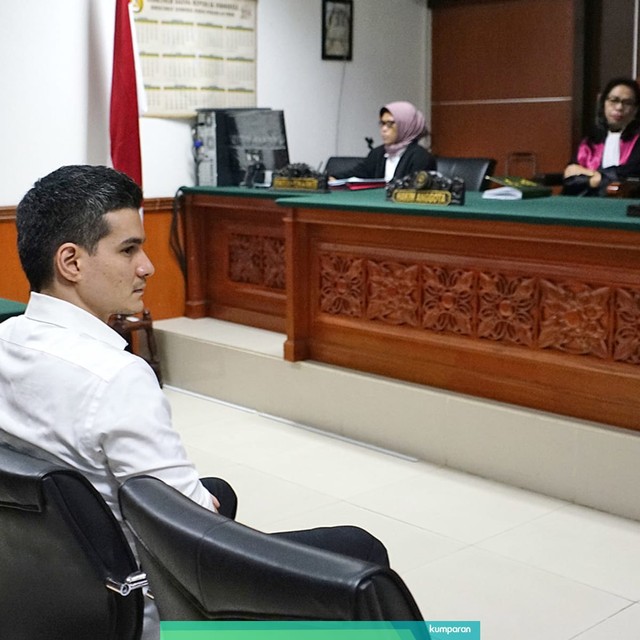 Suasana Sidang Vonis Steve Emmanuel Foto: Ronny