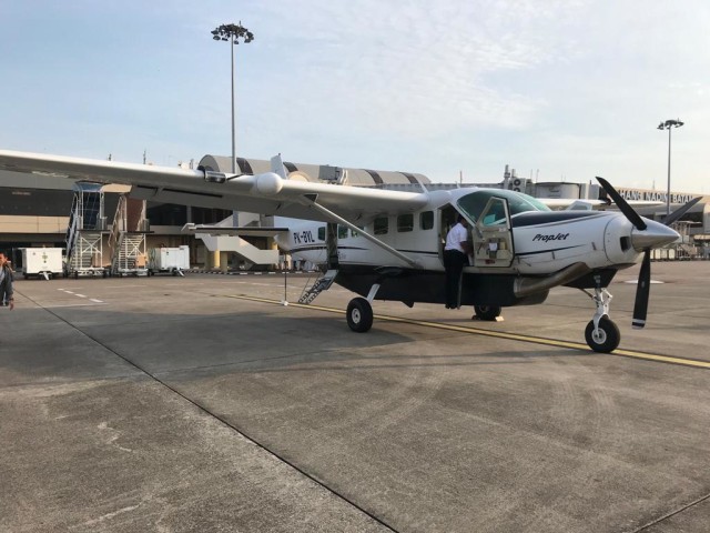 Pesawat Susi Air di Bandara Hang Nadim Batam Foto: Wiji Nurhayat/kumparan