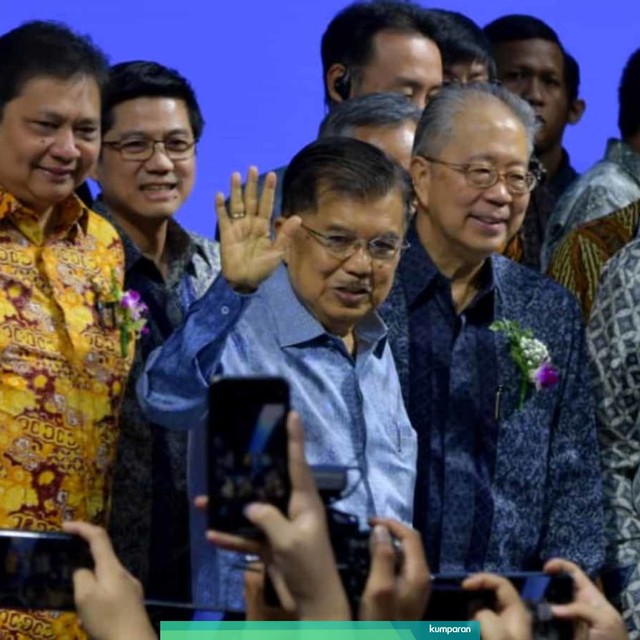 Wakil Presiden Jusuf Kalla saat hadiri pameran GIIAS 2019 di ICE, BSD, Kamis (18/7). Foto: Dok. Setwapres