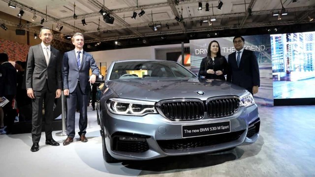 Peluncuran The New BMW 530i M Sport di Pameran GIIAS 2019, ICE BSD, Tangerang Selatan, Kamis (18/7). Foto: Aditia Noviansyah/kumparan
