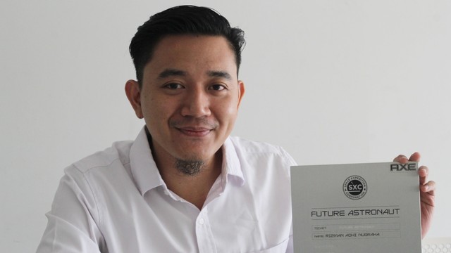 Rizman Nugraha nyaris berangkat ke luar angkasa. Foto: M. Fadli Rizal/kumparan