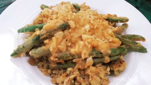 Resep Buncis Tempe Saus Telur Asin