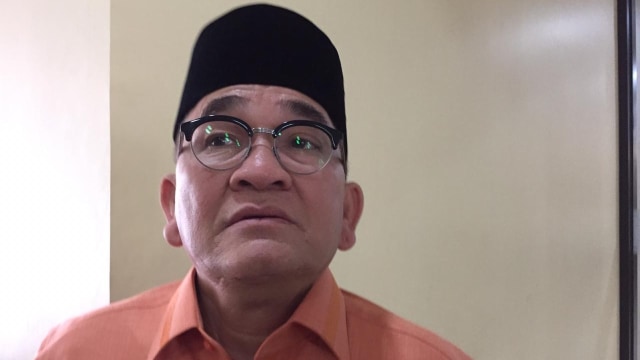 Ruhut Sitompol di Bareskrim Polri, Senin (22/7). Foto: MIrsan Simamora/kumparan