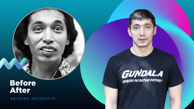 Perubahan Abimana Aryasatya di sejumlah perannya. Foto: Infografik: Sabryna Putri Muviola/kumparan.