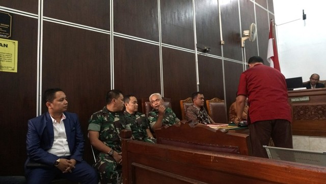 Sidang praperadilan Kivlan Zen di Pengadilan Negeri Jakarta Selatan, Senin (22/7). Foto: Nugroho Sejati/kumparan