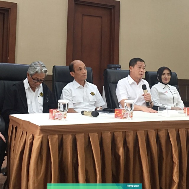 Konferensi pers tentang pengumuman perpanjangan kontrak Blok Corridor di Kementerian ESDM, Jakarta, Senin (22/7). Foto: Ema Ftriyani/kumparan