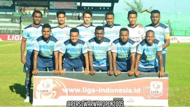 Skuat Persewar Waropen. Foto: Instagram @persewarwaropen2005