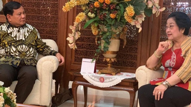 Pertemuan Megawati dan Prabowo. Foto: Rafyq Panjaitan/kumparan