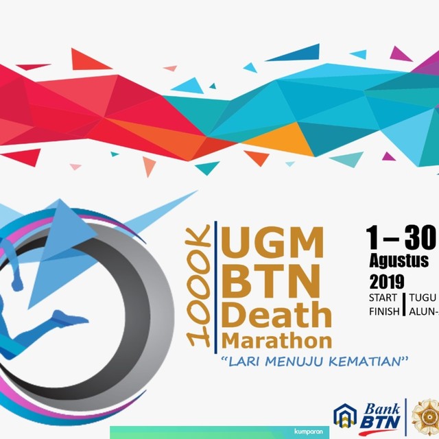 Hoaks poster UGM BTN DEATH Marathon Foto: Istimewa