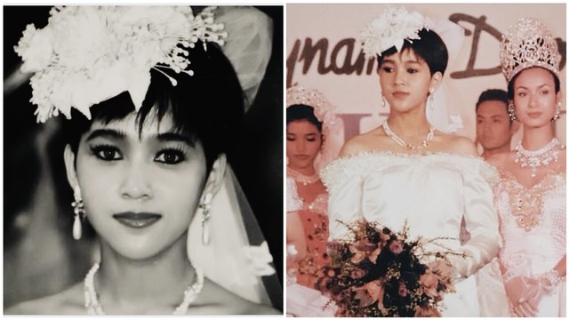 Foto lawas Maia Estianty di tahun 1990-an. Foto: Instagram @maiaestiantyreal