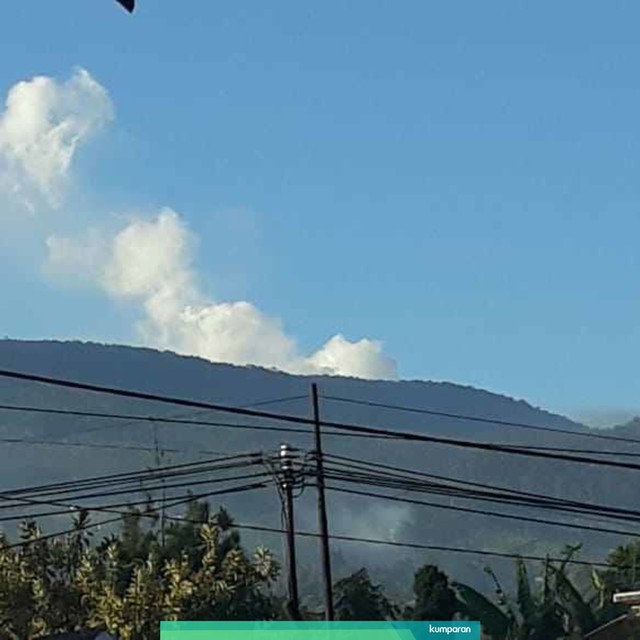 Gunung Tangkuban Parahu Erupsi. Foto: Dok. BNPB
