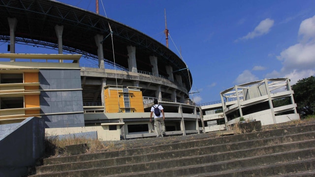 Kondisi Stadion Utama Palaran, Samarinda, Kalimantan Timur. Foto: Irfan Adi Saputra/kumparan