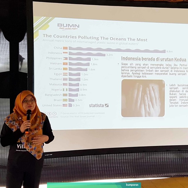 Kepala Divisi KBL (Kemitraan Bina Lingkungan) Hertin Maulida Herti Maulida di The Gade Village, Balkondes Ngargigondo Malangan, Borobudur, Magelang, Jawa Tengah, Sabtu (27/7). Foto: Dok. Humas Pegadaian