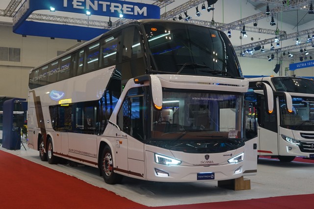 Bus mewah di GIIAS 2019 Foto: dok. Muhammad Ikbal/kumparan