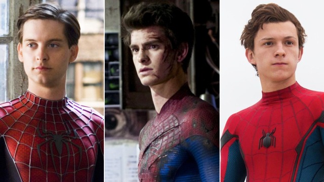 Tiga aktor yang pernah memerankan Spider-Man. (Foto: Sony/Marvel Studios)