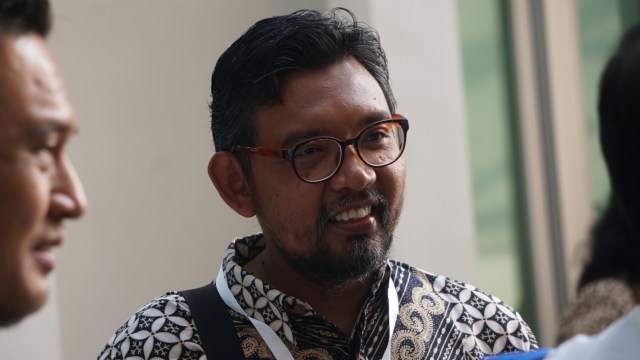 Giri Suprapdiono di Pusdiklat Kemensetneg, Jakarta, Minggu (28/7). Foto: Fanny Kusumawardhani/kumparan