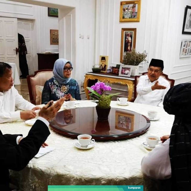 Wakil Presiden Jusuf Kalla terima kunjungan Wakil Pemimpin Taliban Mullah Abdul Ghani Baradar. Foto: Dok. Setwapres