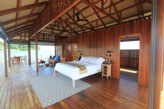 Villa Kelong di tengah laut. Foto :  PT. BRC Lagoi