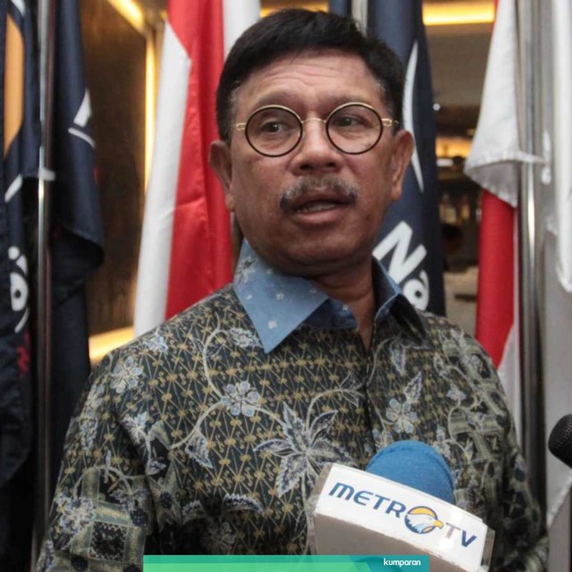 Sekjen Partai Nasdem Johnny G Plate. Foto: ANTARA FOTO/Reno Esnir