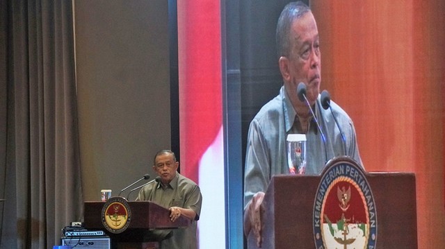 Jenderal TNI Purn Djoko Santoso menghadiri silaturahmi purnawirawan TNI, Jakarta, Senin (29/7). Foto: Irfan Adi Saputra/kumparan
