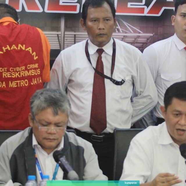 Konfrensi pers ungkap kasus pornografi anak di media sosial, Polda Metro Jaya, Jakarta, Senin (29/7). Foto: Irfan Adi Saputra/kumparan