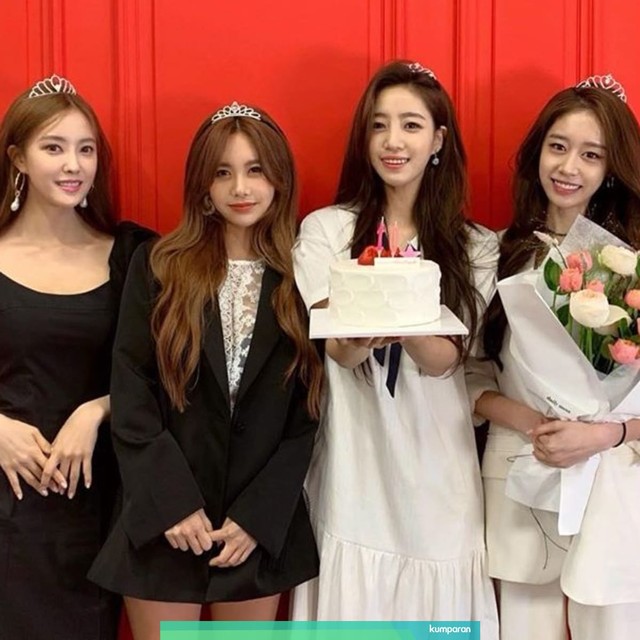 T-Ara rayakan 10 tahun debut Foto: Instagram/@hyominnn