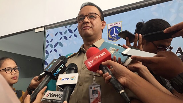 Gubernur DKI Jakarta Anies Baswedan di Temu Kader PKK Provinsi Jakarta di Gedung Velodrome, Jakarta Timur, Selasa (30/7). Foto: Ferry Fadhlurrahman/kumparan