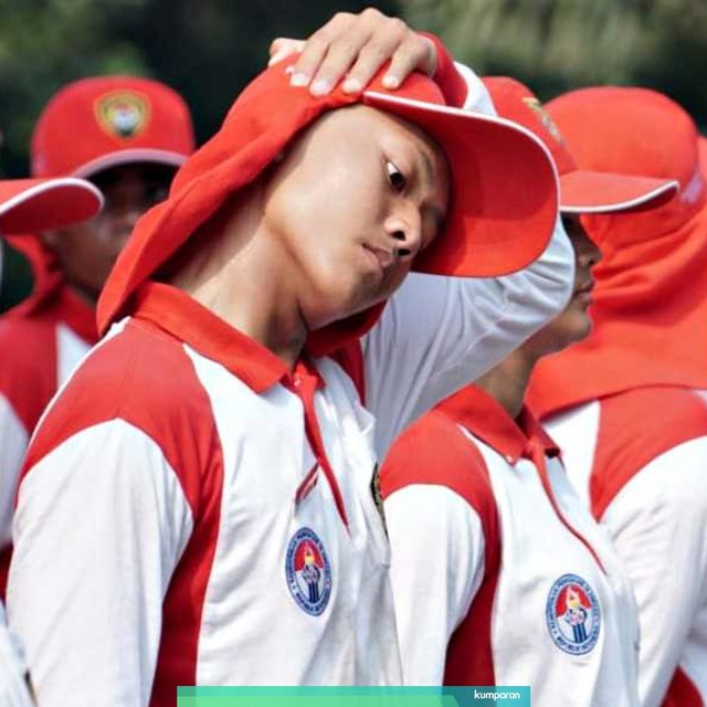 Suasana latihan anggota Paskibraka di Lapangan Pusat Pemberdayaan Pemuda dan Olahraga Nasional (PP PON) Cibubur, Jakarta Timur. Foto: Helmi Afandi/kumparan